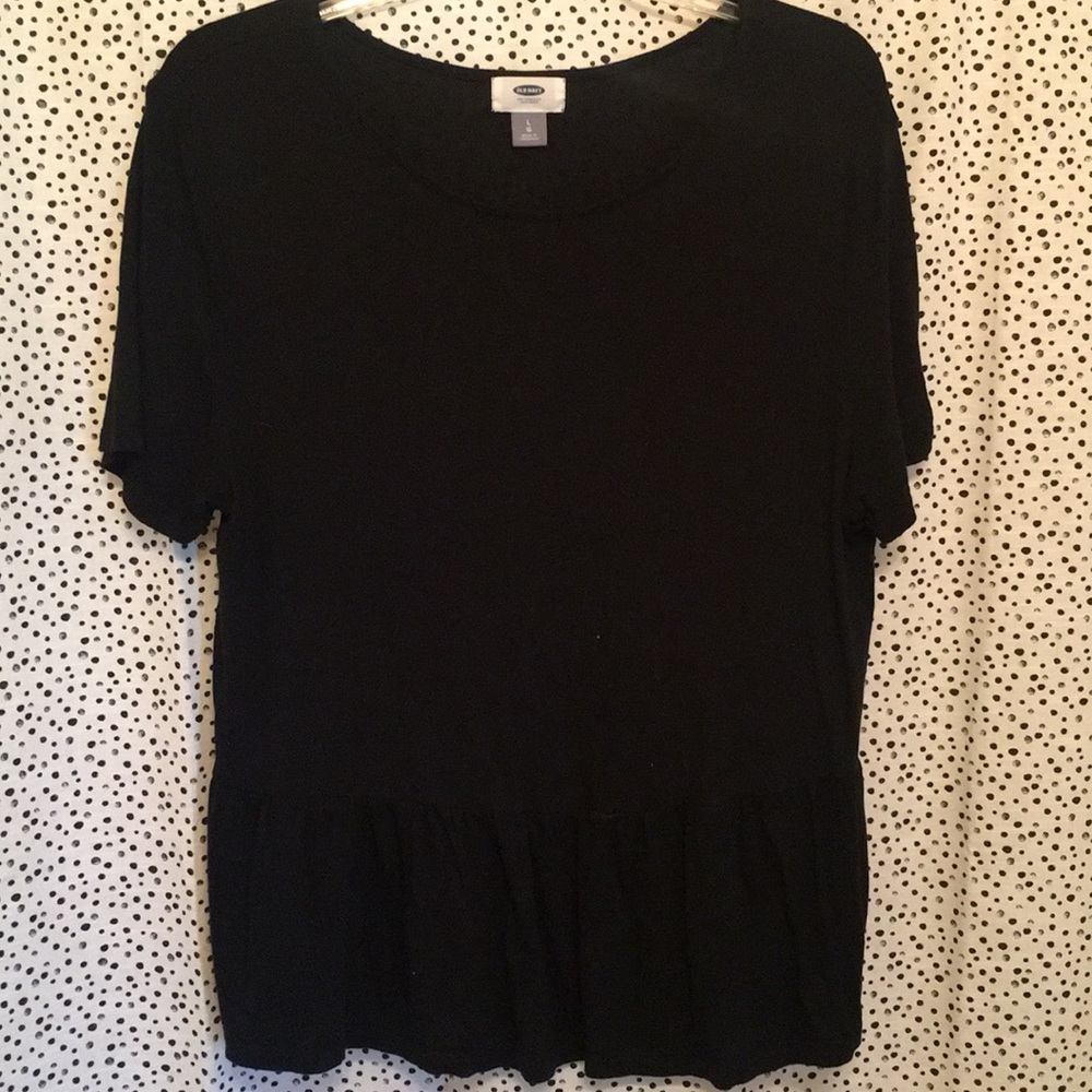 Black old navy peplum top
